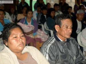 Comuneros de El Pilar presentes en la conferencia de prensa realizada en FENAMAD.